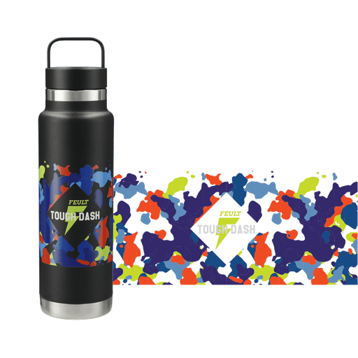 Front and Decorated view of the Colton Copper Vacuum Insulated Bottle 20oz