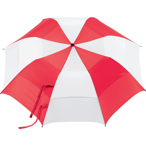 Front and Decorated view of the 58&quot; Vented Auto Open Folding Golf Umbrella