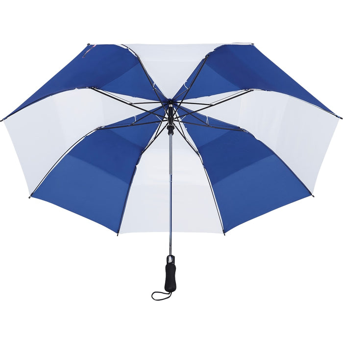 Back and Decorated view of the 58&quot; Vented Auto Open Folding Golf Umbrella