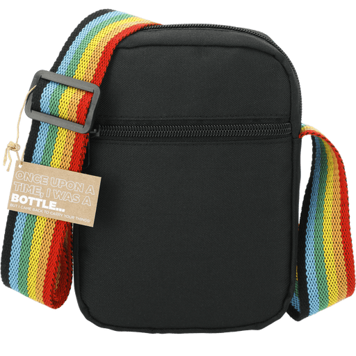 Front view of the Rainbow RPET Crossbody Tote