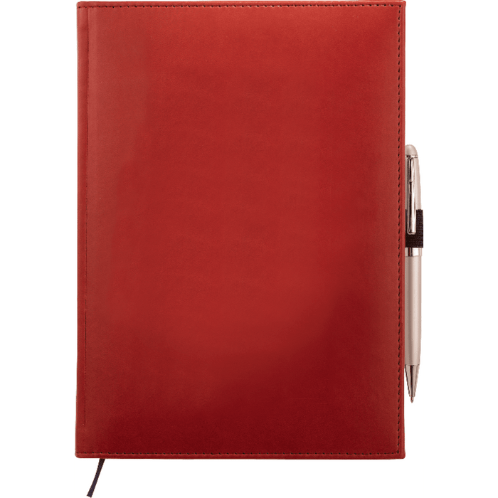 Front and Decorated view of the 7&quot; x 10&quot; Pedova™ Large Bound JournalBook&#174;