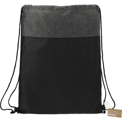 Front view of the Ash Recycled Drawstring Bag