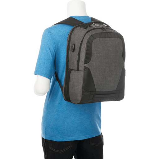 Front view of the Overland 17&quot; TSA Computer Backpack w/ USB Port