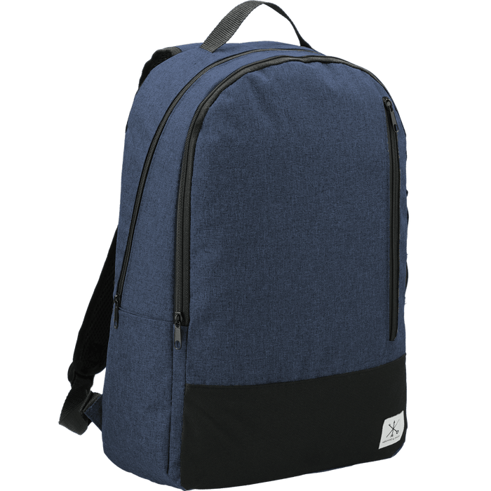 Back and Decorated view of the Merchant &amp; Craft Grayley 15&quot; Computer Backpack