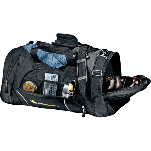 Front and Decorated view of the Triton Weekender 24&quot; Carry-All Duffel Bag