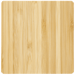 Front view of the FSC Bamboo Wireless Charging Pad with Dual Outputs