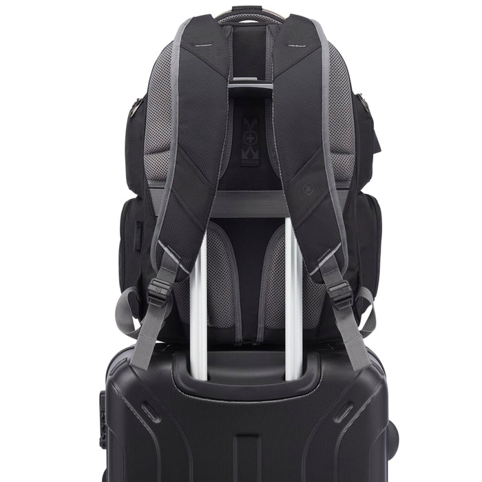 Back view of the Wenger Odyssey TSA Recycled 17&quot; Computer Backpack
