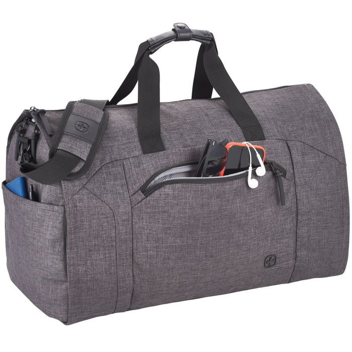 Front view of the Wenger Getaway 20&quot; RPET Garment Duffel