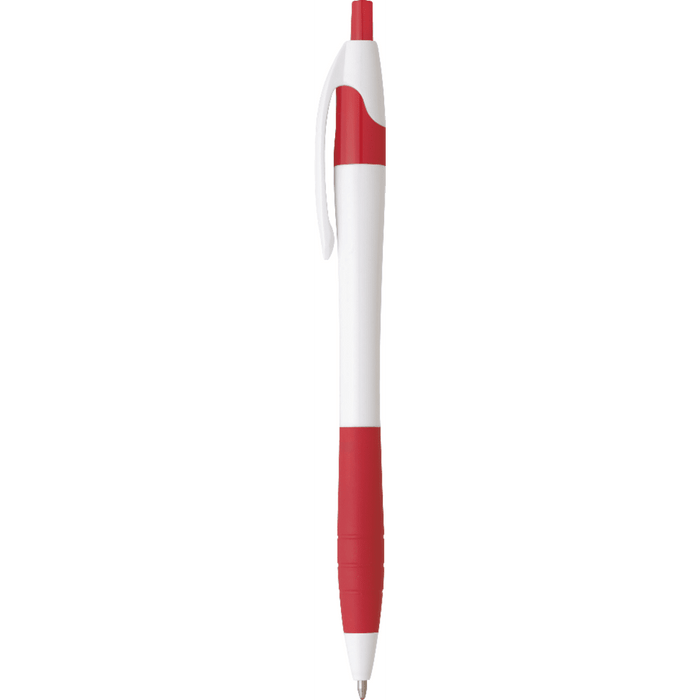 Front and Decorated view of the Cougar Rubber Grip Ballpoint Pen