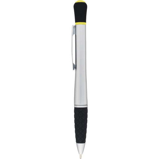 Front and Decorated view of the Stellar Ballpoint Pen-Highlighter