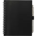 Front view of the 5.5” x 7” FSC Recycled Spiral Notebook w/ RPET Pe