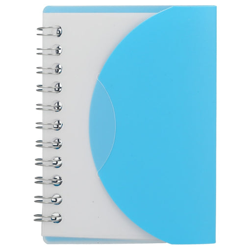 Front view of the 3.4” x 4.5” FSC&#174; Recycled Post Spiral Notebook