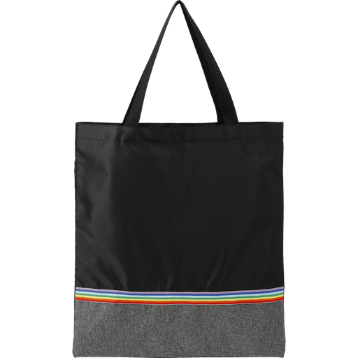 Front view of the Rainbow RPET Convention Tote