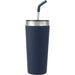 Back and Decorated view of the Faye 20oz Vacuum Tumbler w/ SS Straw