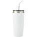Back and Decorated view of the Faye 20oz Vacuum Tumbler w/ SS Straw