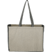 Front view of the Recycled Cotton Contrast Side Shopper Tote