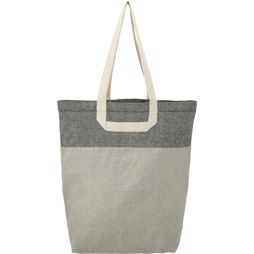 Front view of the Recycled Cotton U-Handle Book Tote
